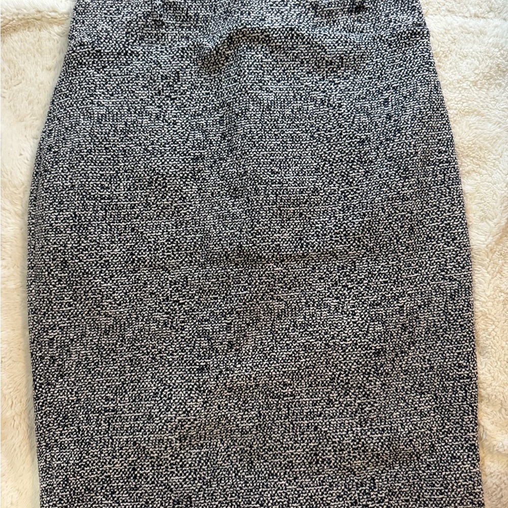 Express Monochrome Tweed Pencil Skirt